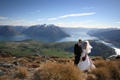 Wedding photo on top of the Remarkables