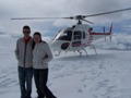 Helicopter ride to a glacier